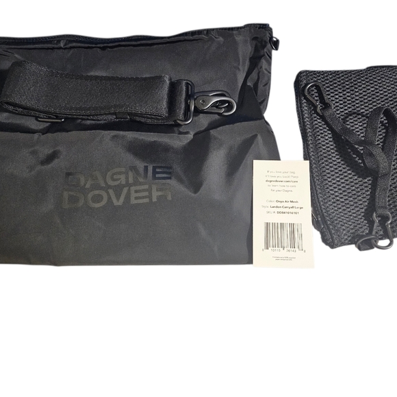 NWT Dagne Dover Large Black Air Mesh Landon Bag - Picture 4 of 5